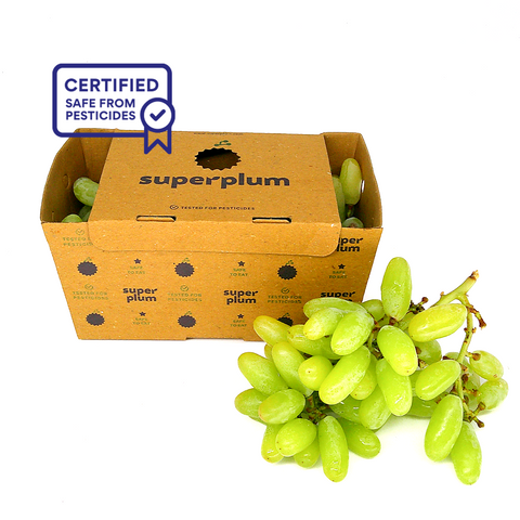 Safe to Eat Green Grapes: 500 gms (Delhi/NCR)