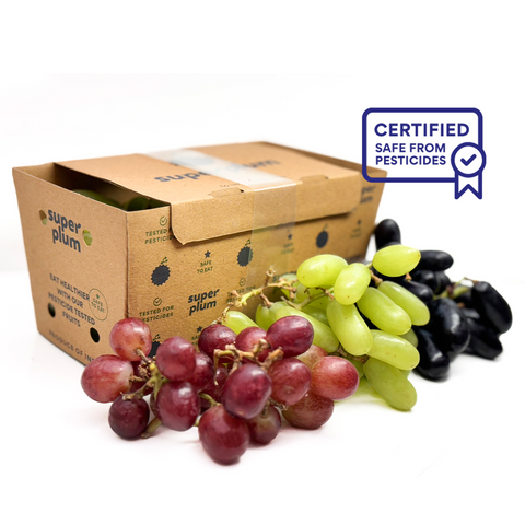 Safe to Eat Black, Green & Red Grapes Mix: 450gms (Bengaluru)