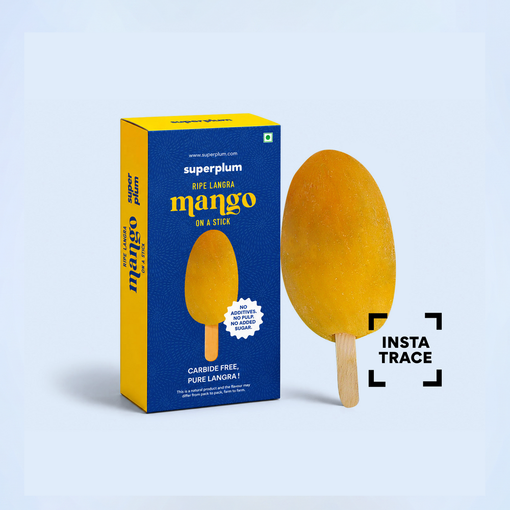 Langra Mango on a Stick: 1pc (Delhi/NCR)