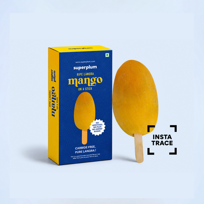 Langra Mango on a Stick: 1pc (Delhi/NCR)