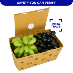 Black & Green Grapes Mix: 500 gms (Delhi/NCR)